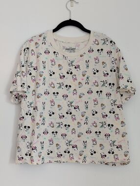 Pastel Mickey And Friends Besties Cropped Tshirt Size 3X